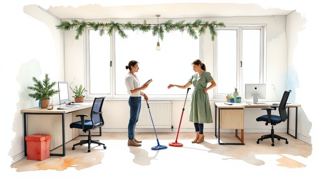 Your Guide to Holiday Office Cleaning for a Fresh Start