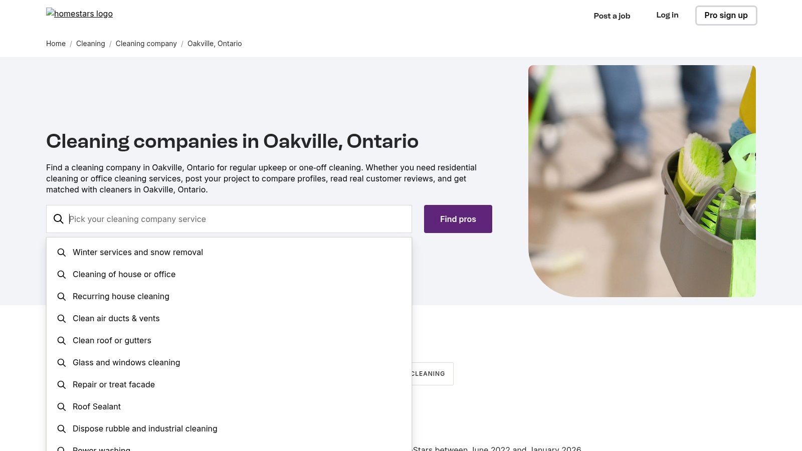 HomeStars — Cleaning Companies in Oakville (Marketplace)