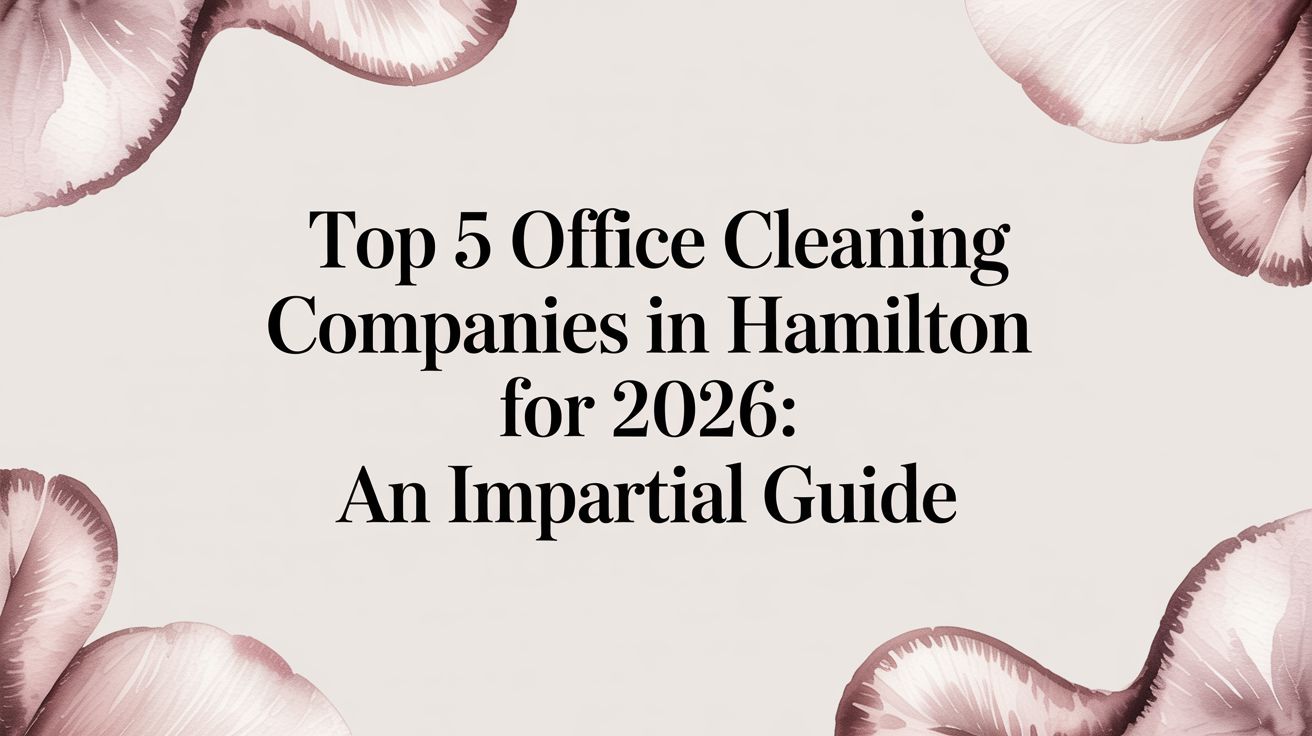 Top 5 Office Cleaning Companies in Hamilton for 2026: An Impartial Guide