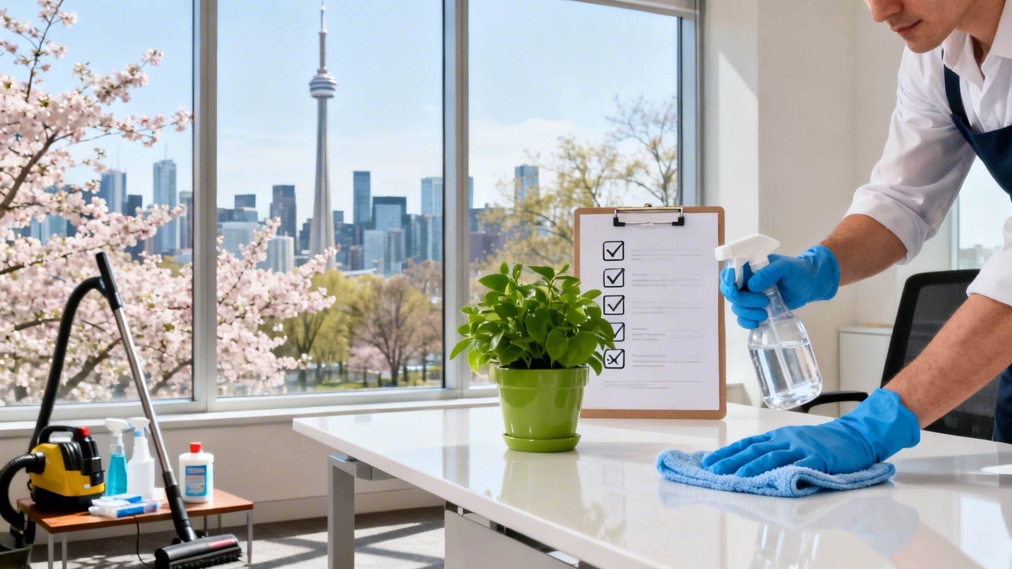 The Essential Spring Office Cleaning Checklist for Toronto Businesses