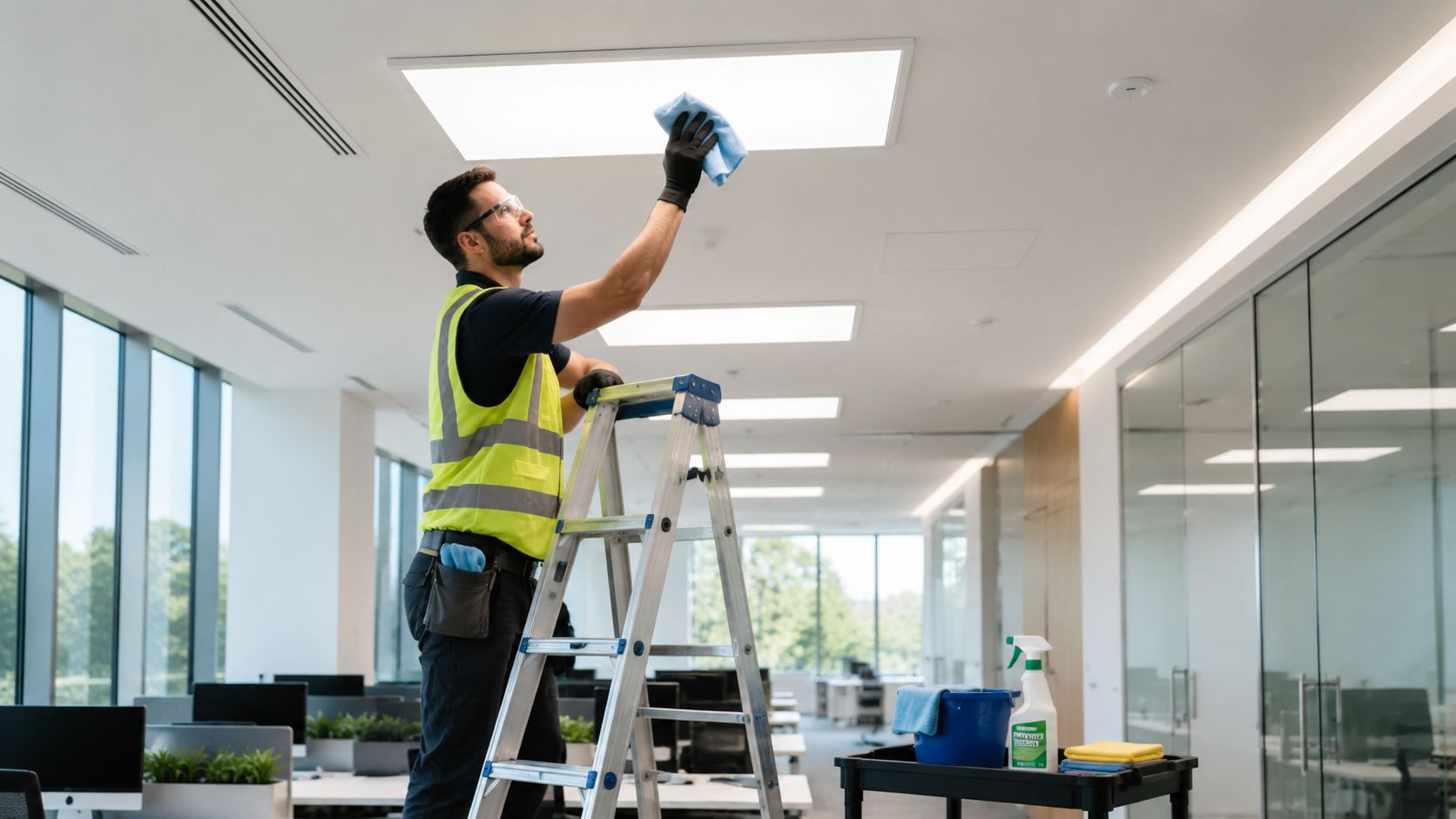 Mastering Commercial Light Fixture Cleaning