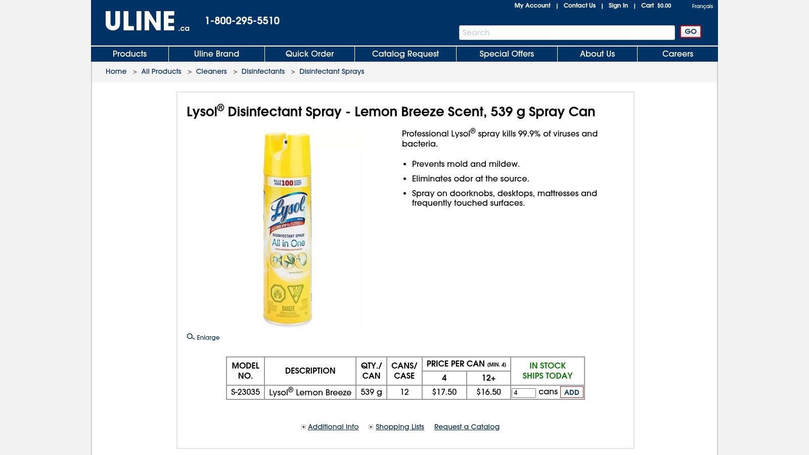 Lysol Disinfectant Spray