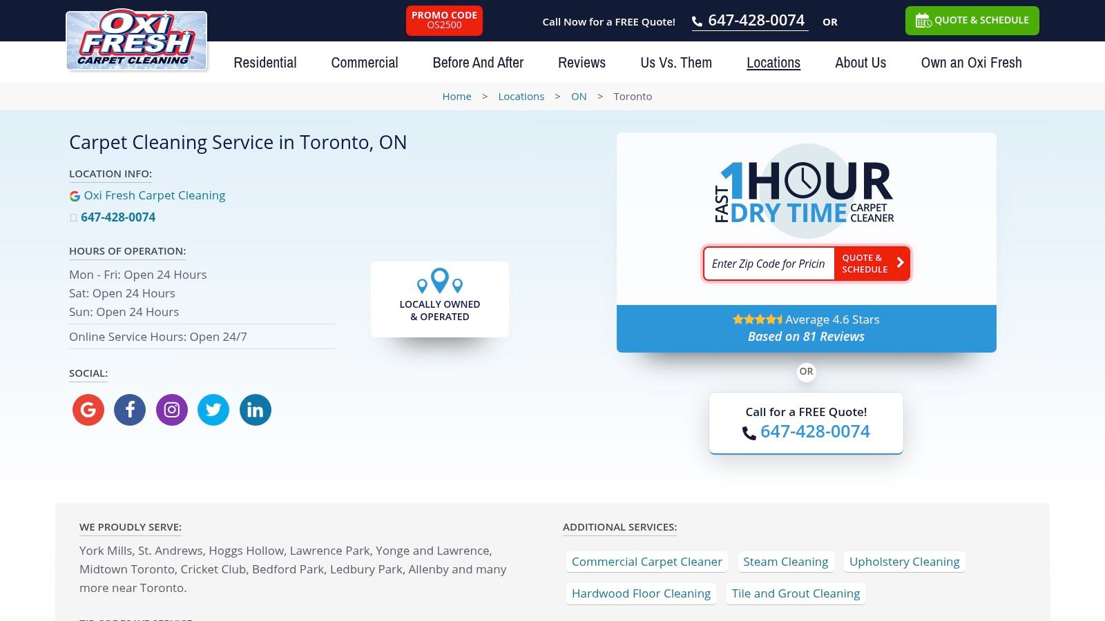 Oxi Fresh Carpet Cleaning (Toronto)