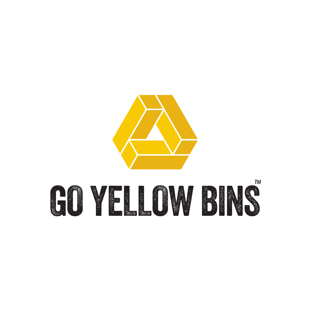Go Yellow Bins Logo Yellow and Black