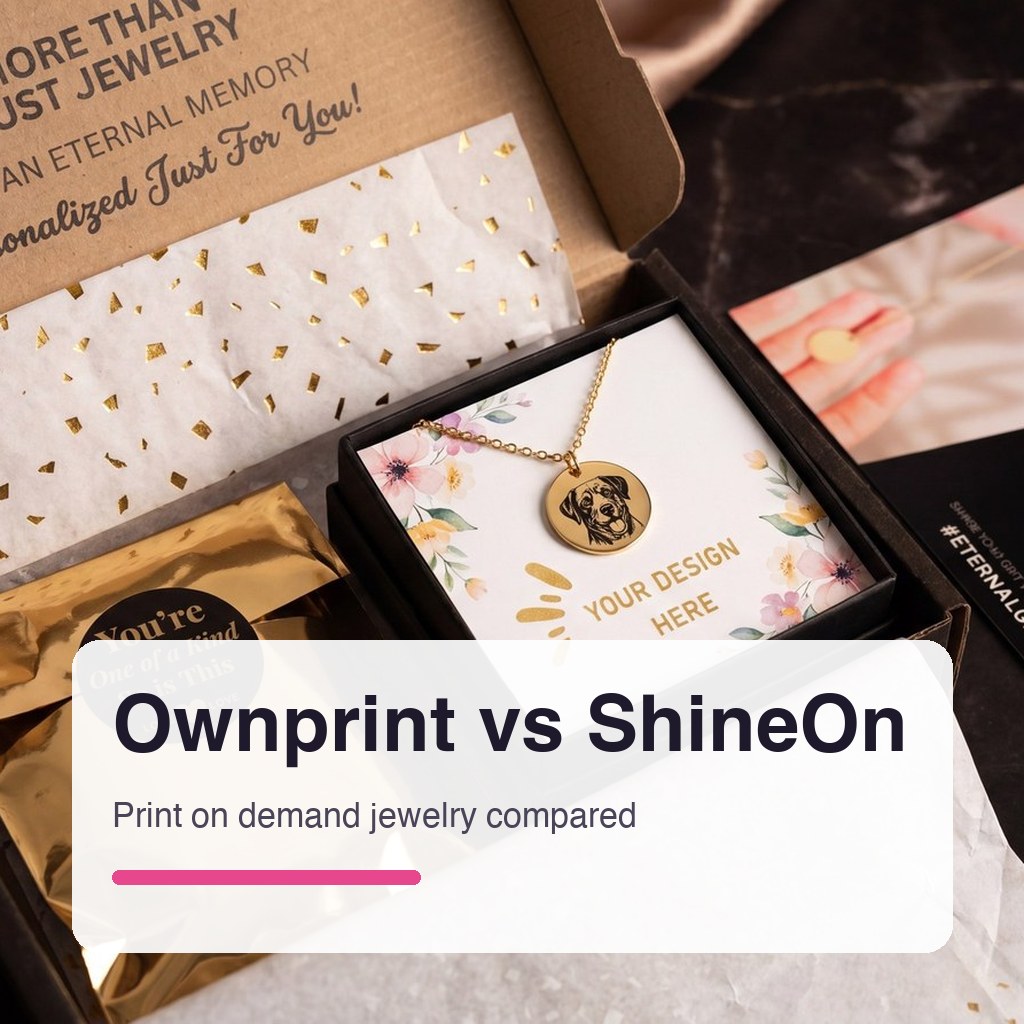 Ownprint vs ShineOn: Print on Demand Jewelry Compared (2026)