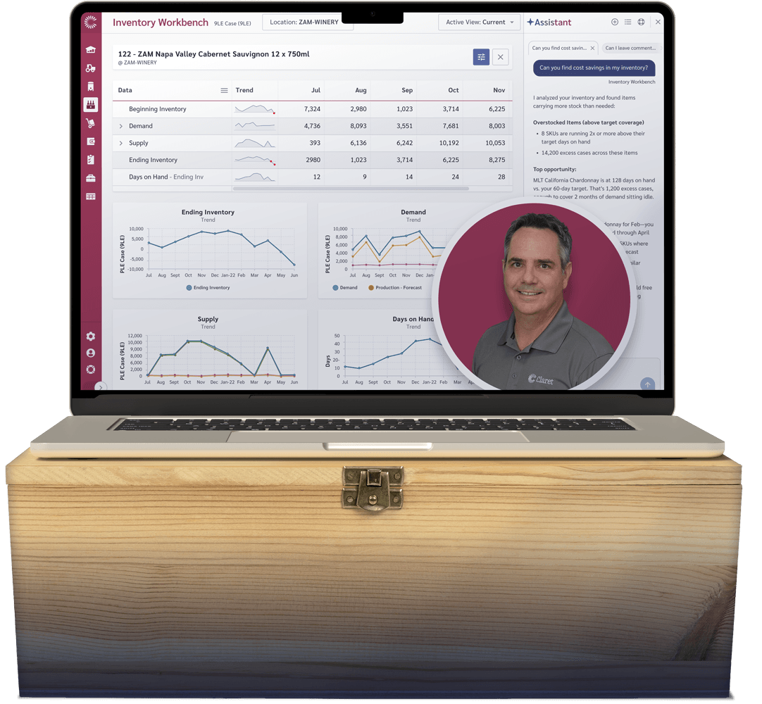 Claret software for BevAlc