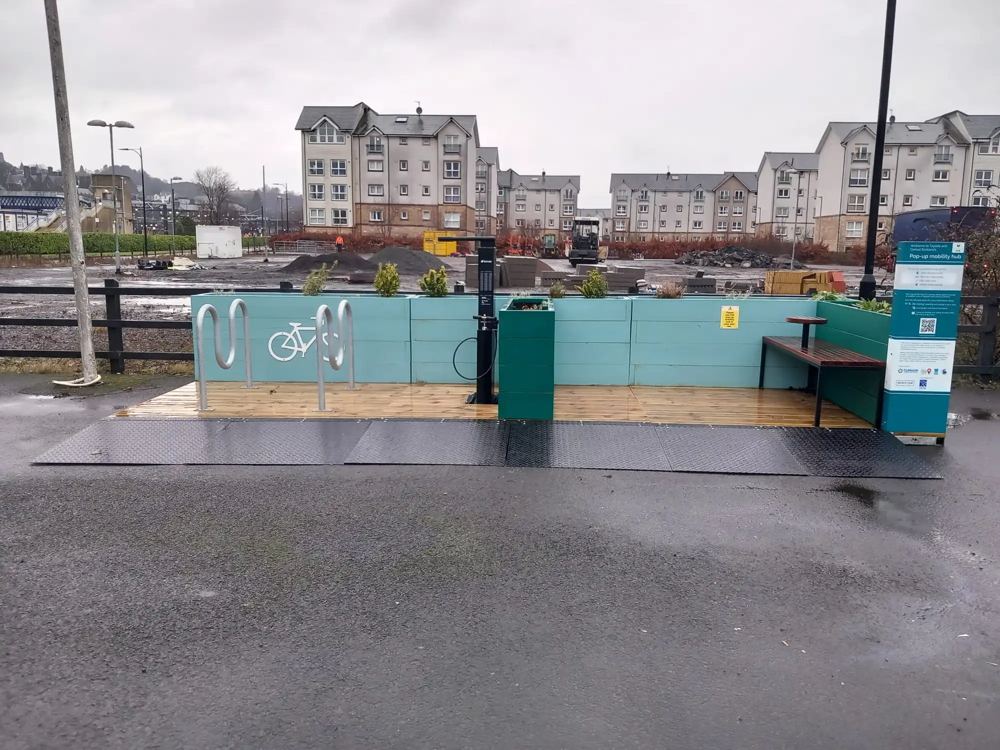 Forthside Way hub installation day (January 2026)