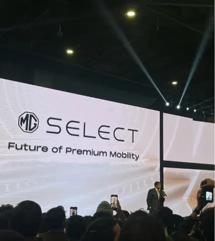Person using a smartphone with a blurred background.