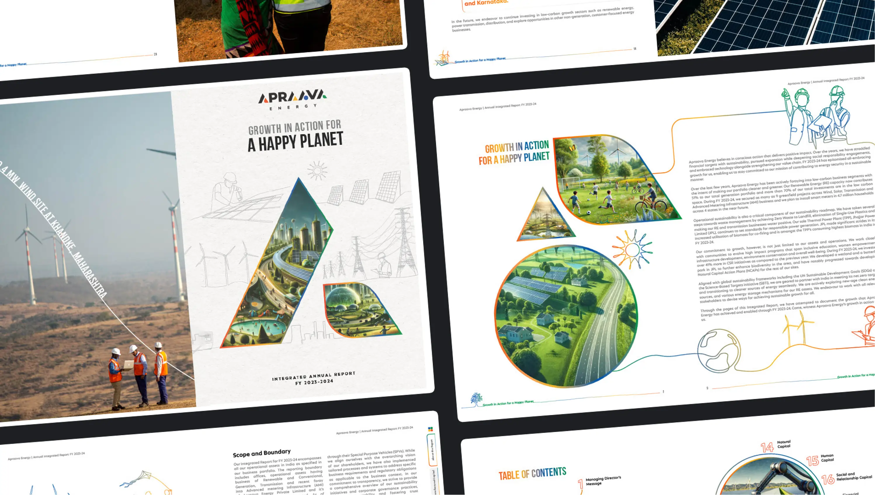 APRAAVA ENERGY annual report cover