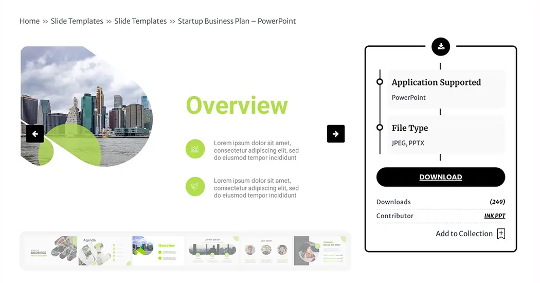 Startup Business Plan PowerPoint