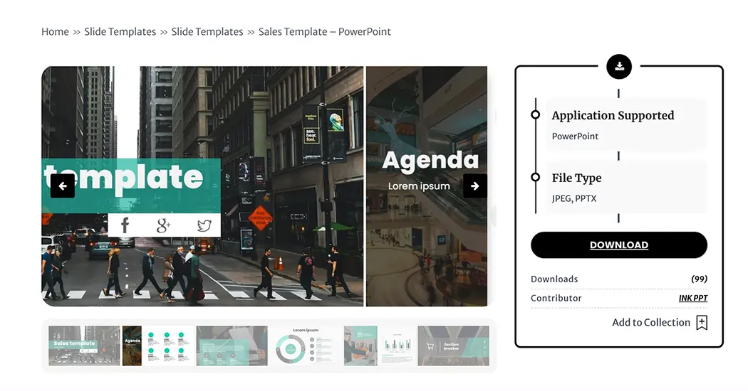 Sales Template PowerPoint
