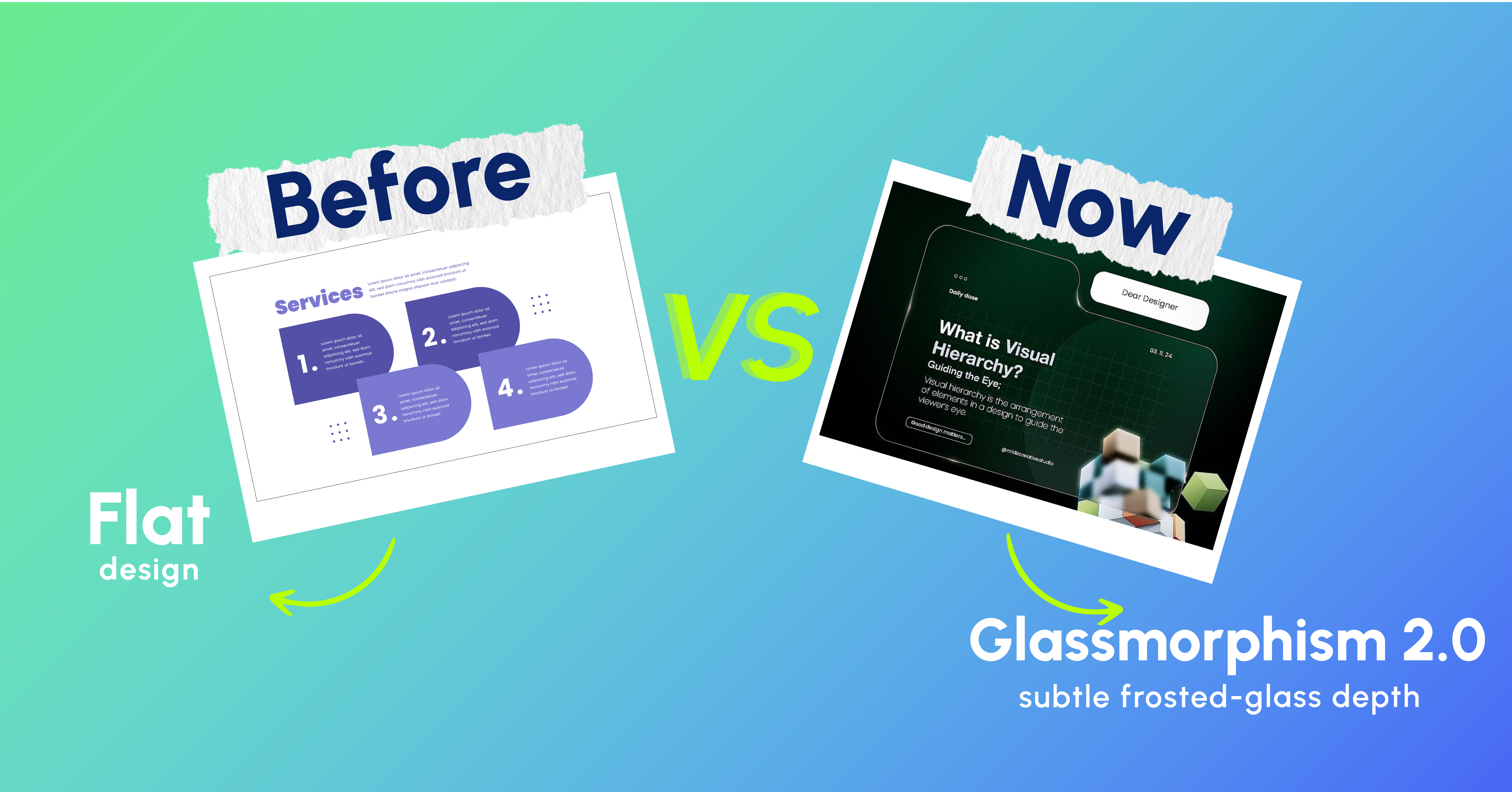 Trend 4: Glassmorphism 2.0