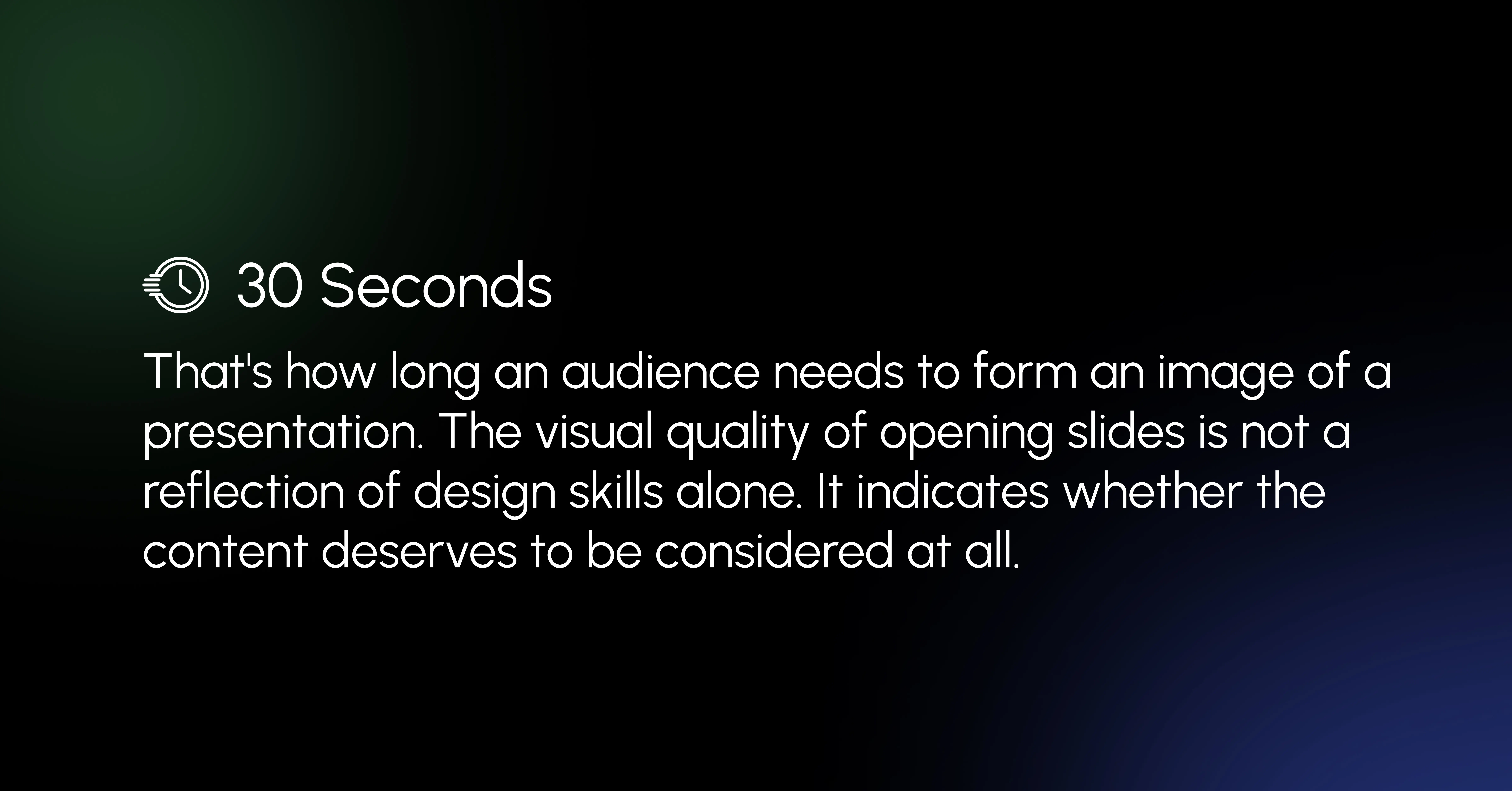 30 Seconds
