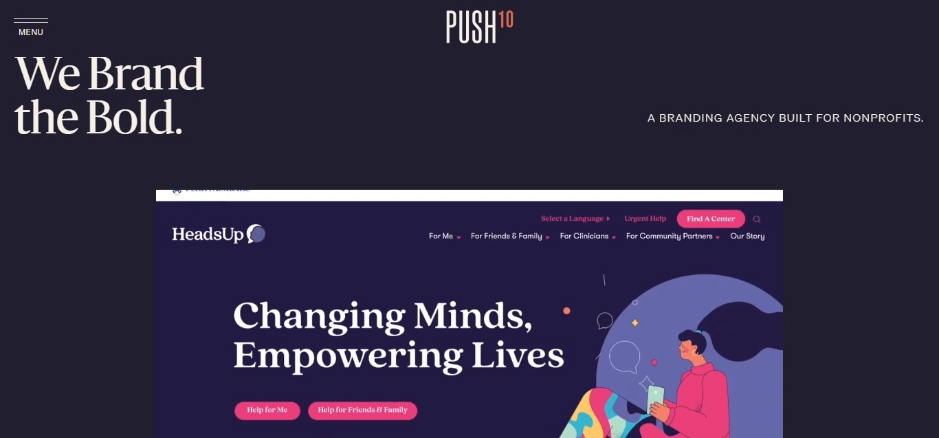 Push10 Branding for Mission Driven Organisations