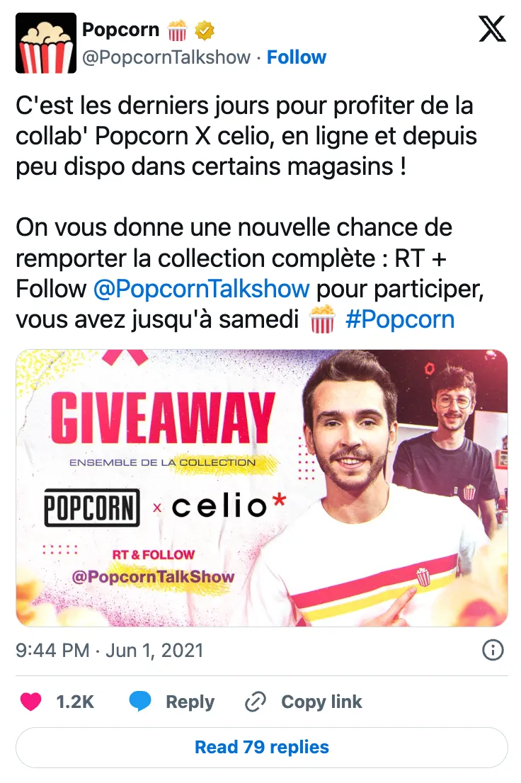 Collaboration PopCorn et Célio