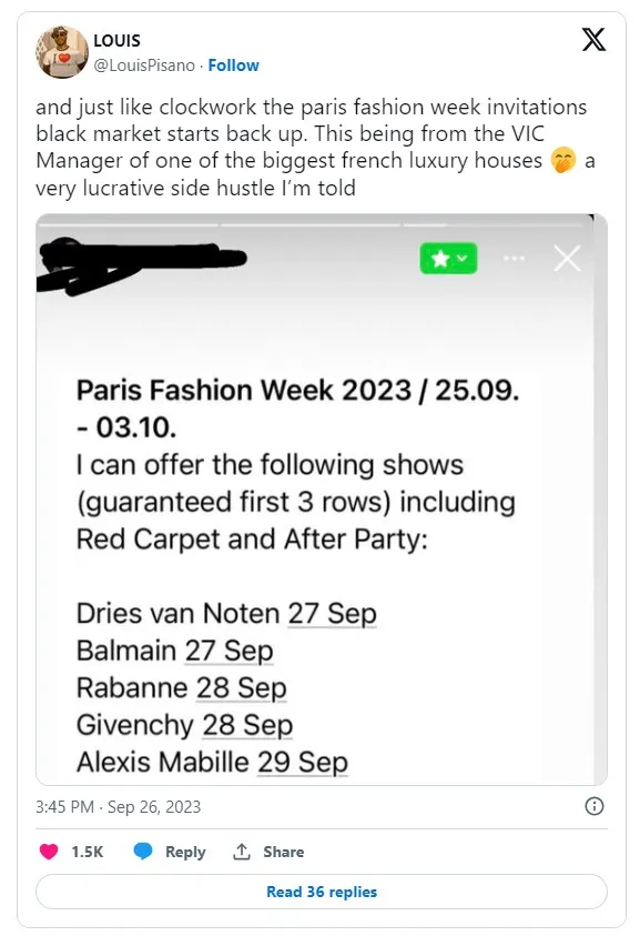 tweet fashion week