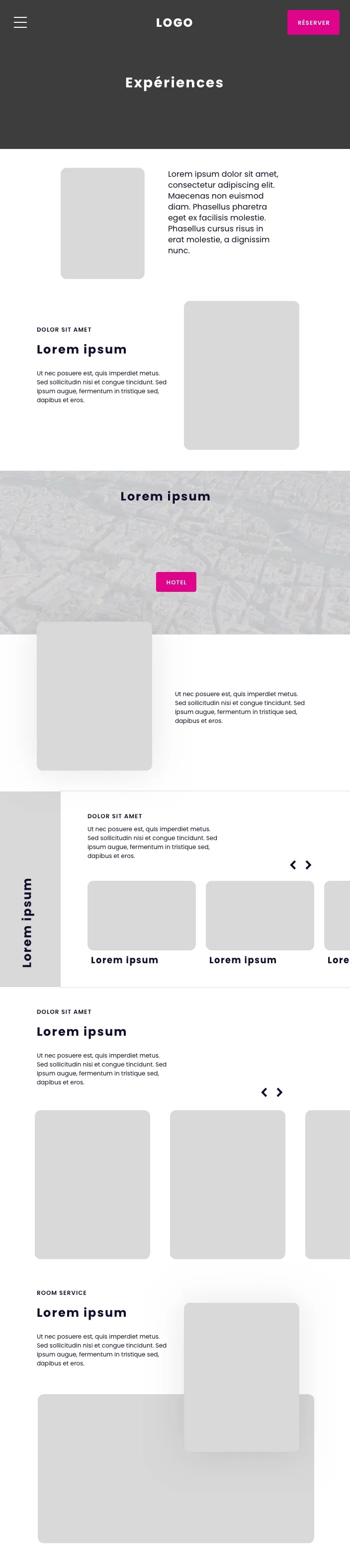 Presentation Experience Hotel Lorem Ipsum Influence Society Digital Marketing Agency