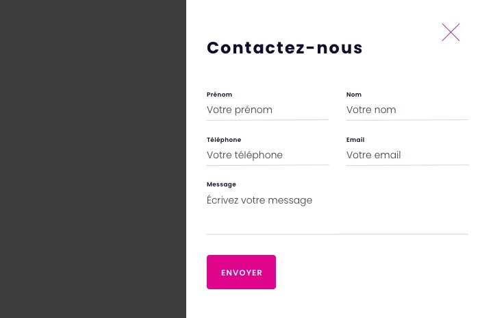 Presentation Contact Form Hotel Influence Society Digital Marketing Agency