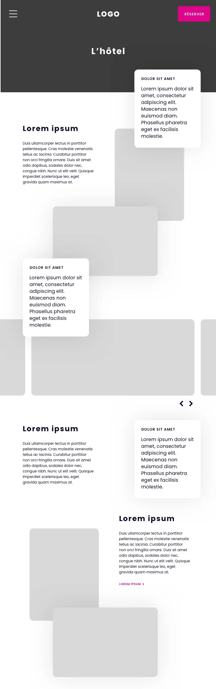 Screen Presentation The Hotel Lorem Ipsum Influence Society Digital Marketing Agency
