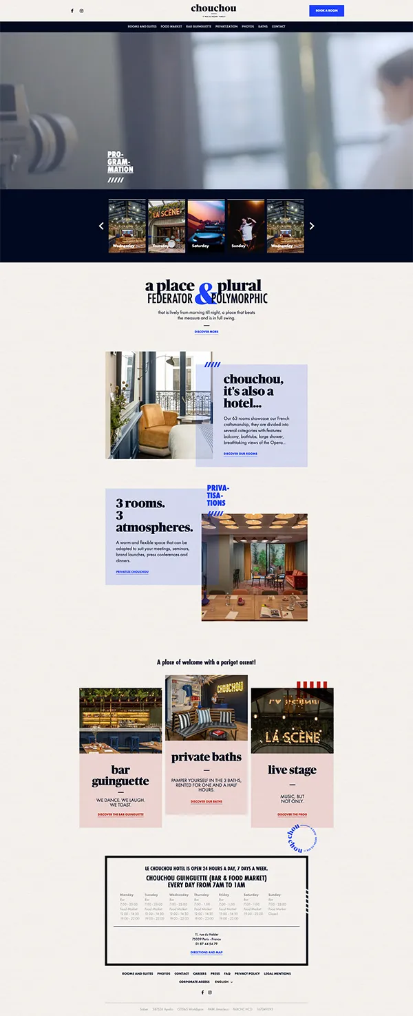Presentation Chouchou Hotel Influence Society Digital Marketing Agency