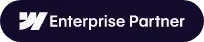 Webflow Enterprise Partner badge.
