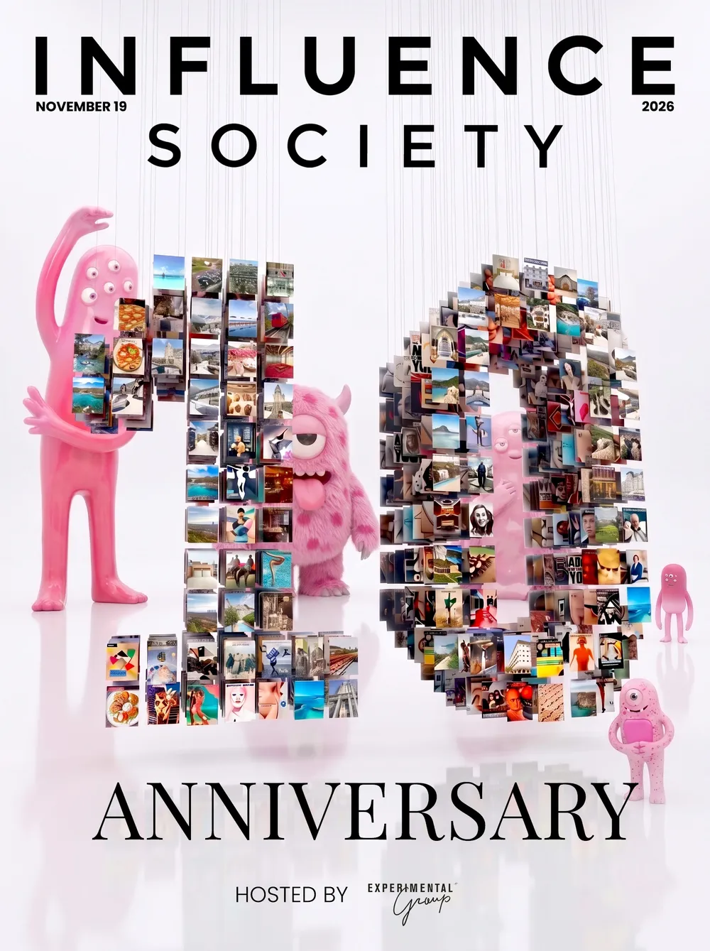 Influence Society 10th anniversary party poster