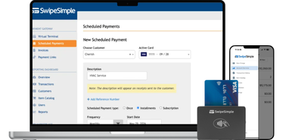 SwipeSimple installments dashboard