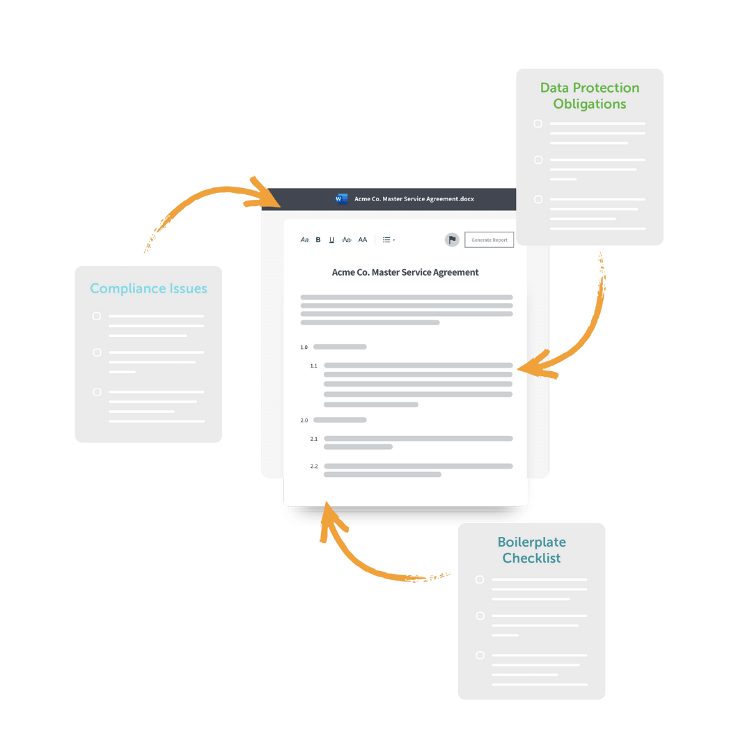 Streamline contract negotiations with adaptive playbooks and templates, enabling real-time updates and scenario-specific guidance.