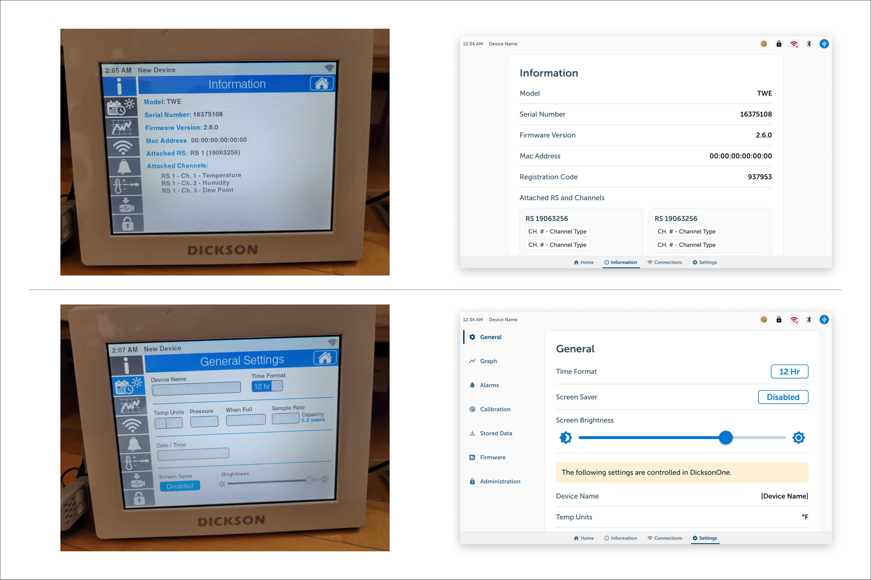 before and after screens