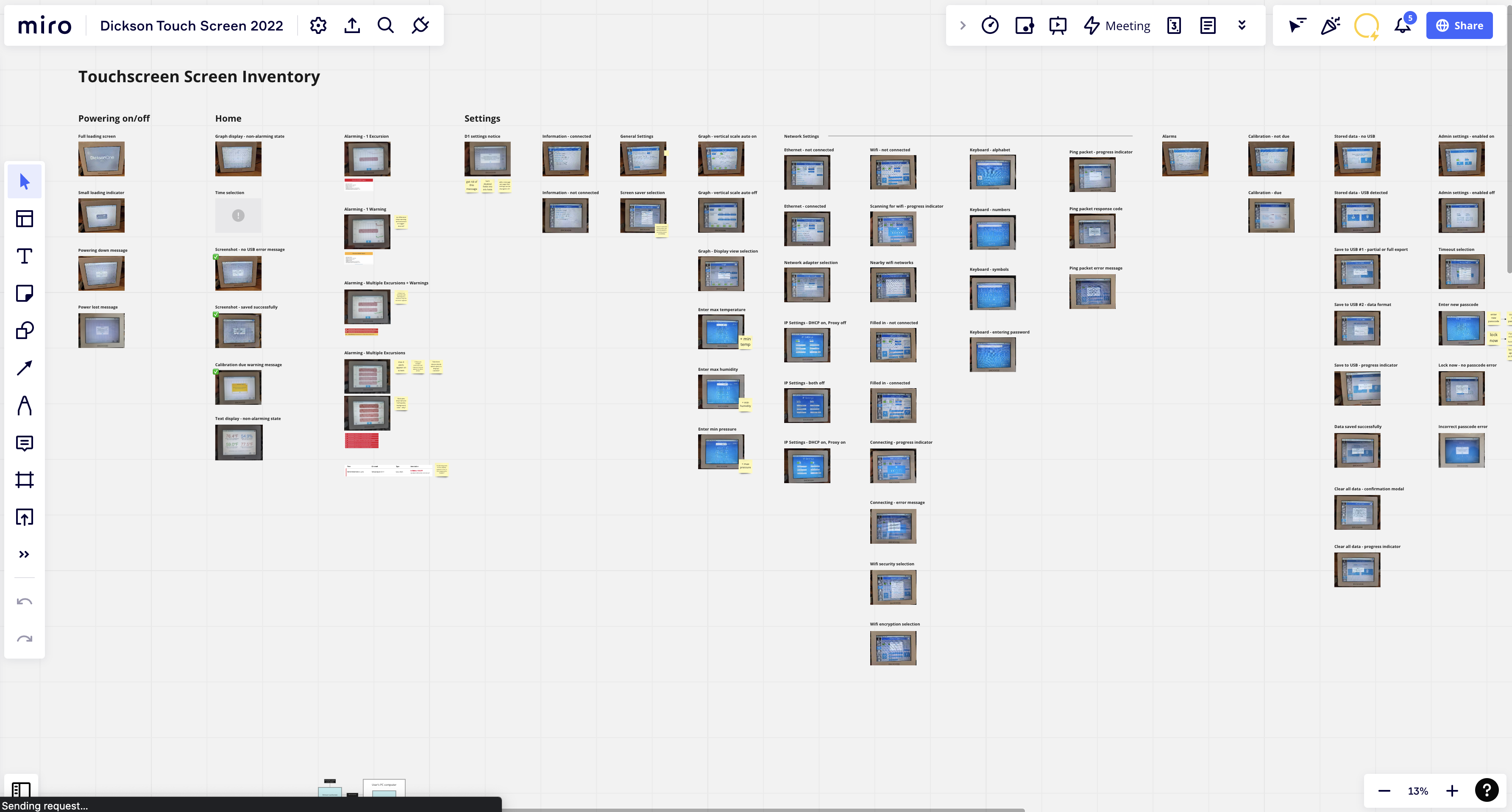 screen inventory