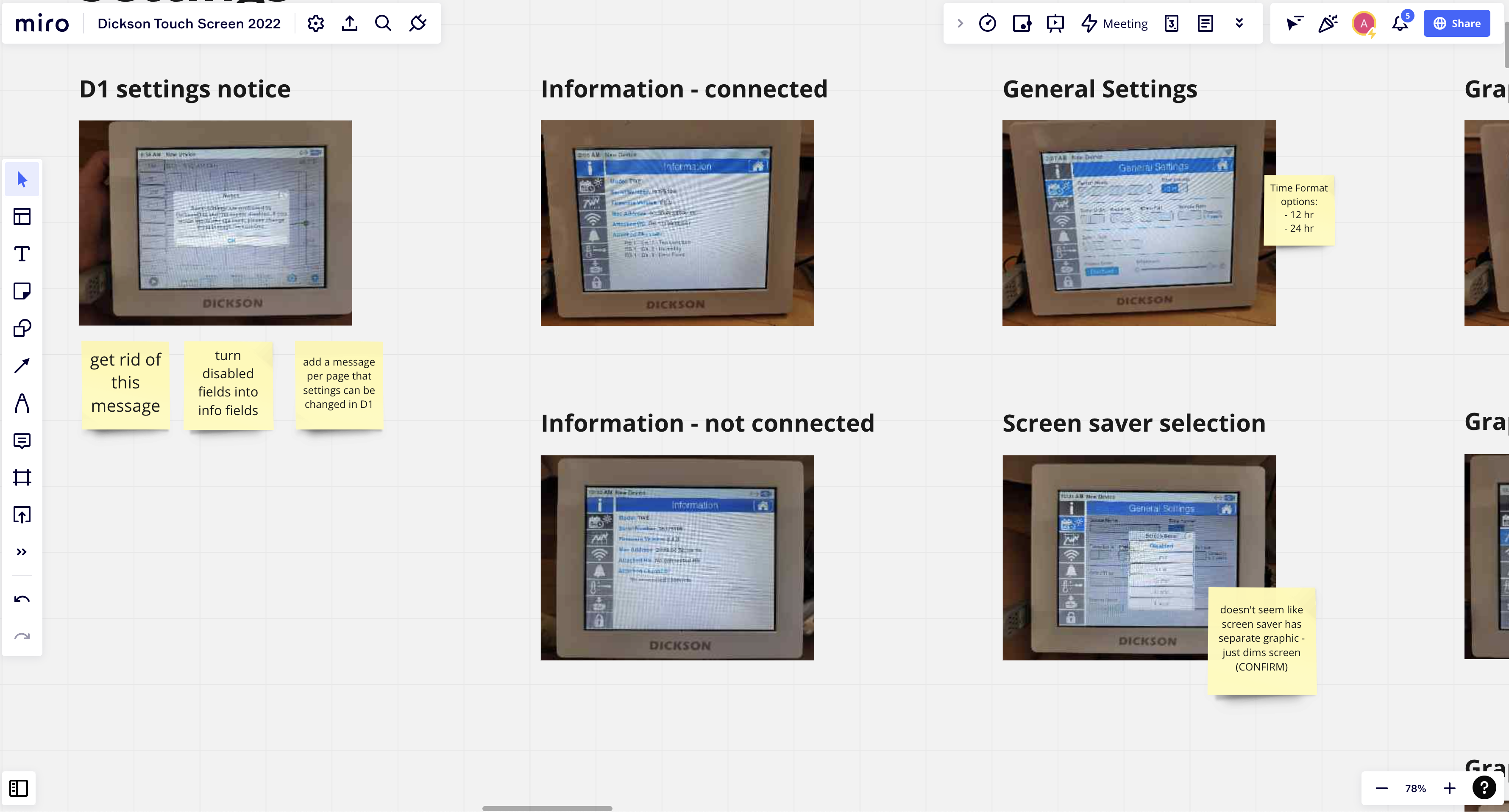 annotations on screen inventory