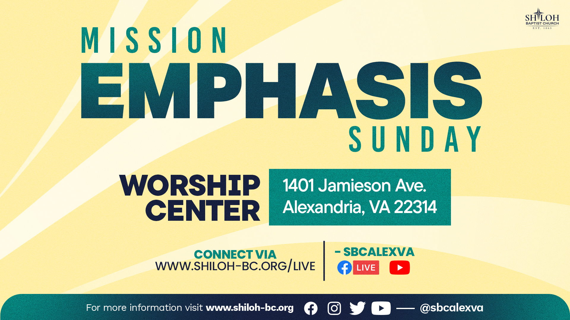 Mission Emphasis Sunday