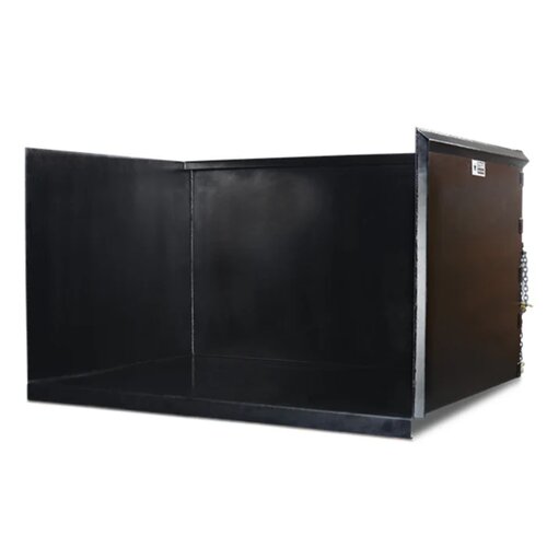 車のパーツ Steel Hopper Trunk Steel Trash Box - 5' x 4' x 5' ,w/ Fork Pockets Rental