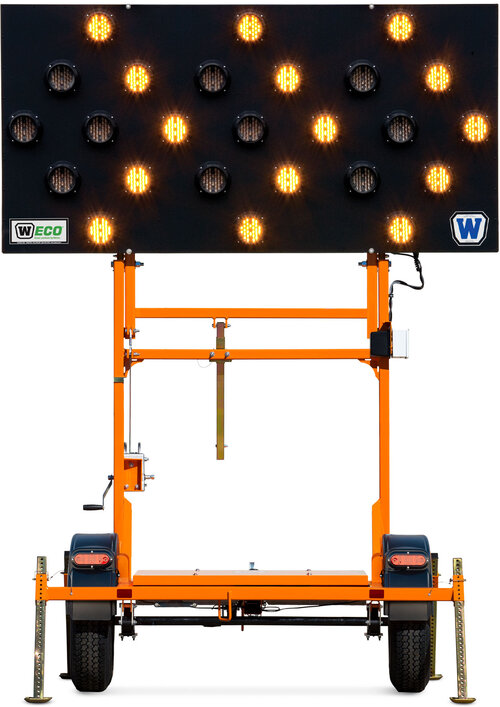 Solar Traffic Board Arrow available for rent at EquipmentShare