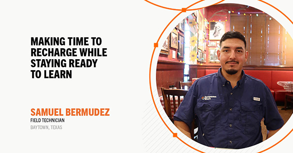 Samuel Bermudez is always ready for the next challenge.