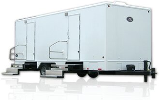 Restroom Container 40' 7 Station Unisex available for rent at EquipmentShare