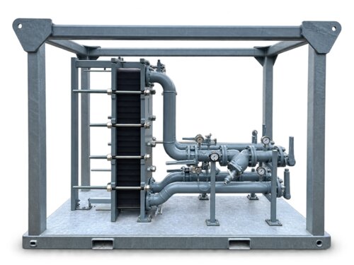 Heat Exchanger 500 SQFT P&F - SS Plates/CS Piping available for rent at EquipmentShare