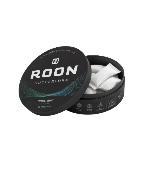 Roon nicotine-free caffeine and nootropic focus pouch tin