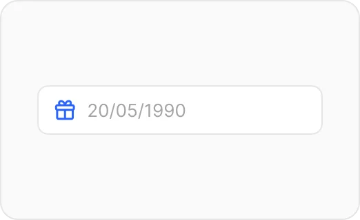 Indiquez votre date de naissance 