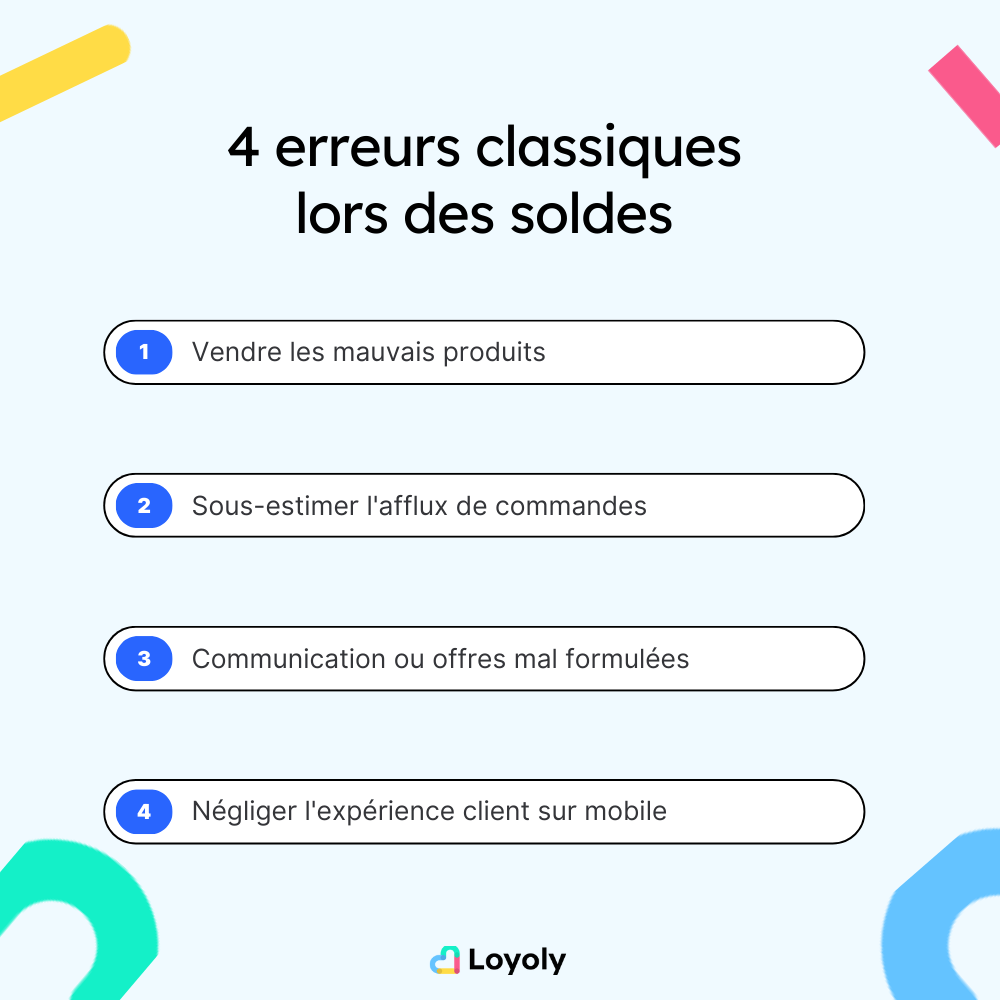 erreurs  préparer les soldes 