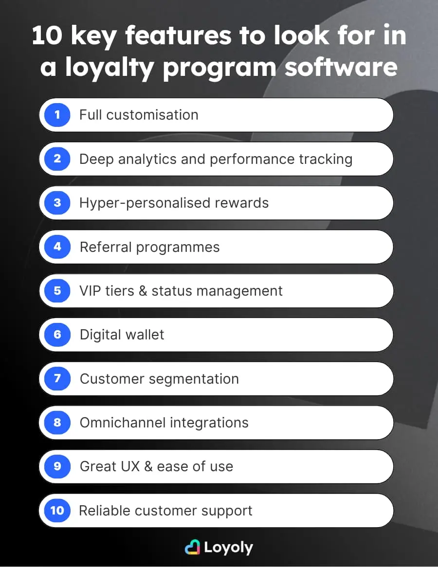 10 key features to look for in a customer loyalty program platform