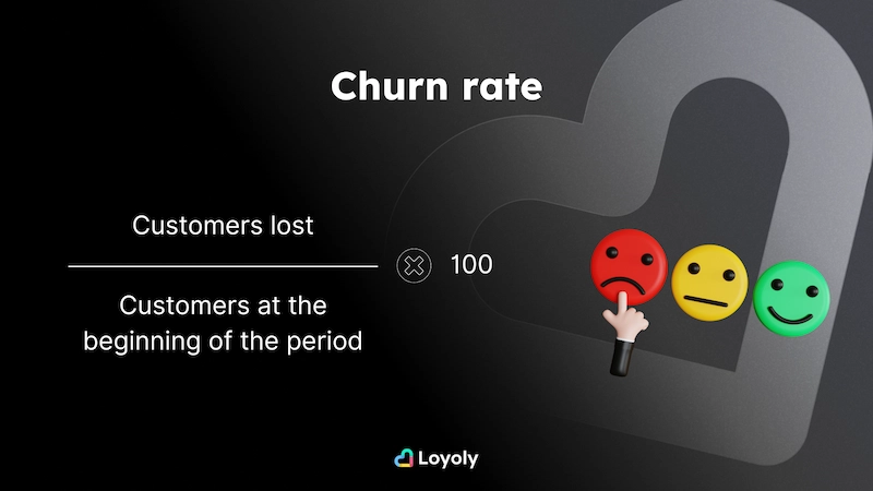Customer churn rate formula
