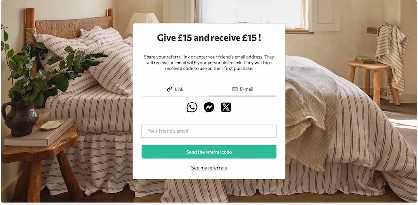 Piglet in Bed referral program