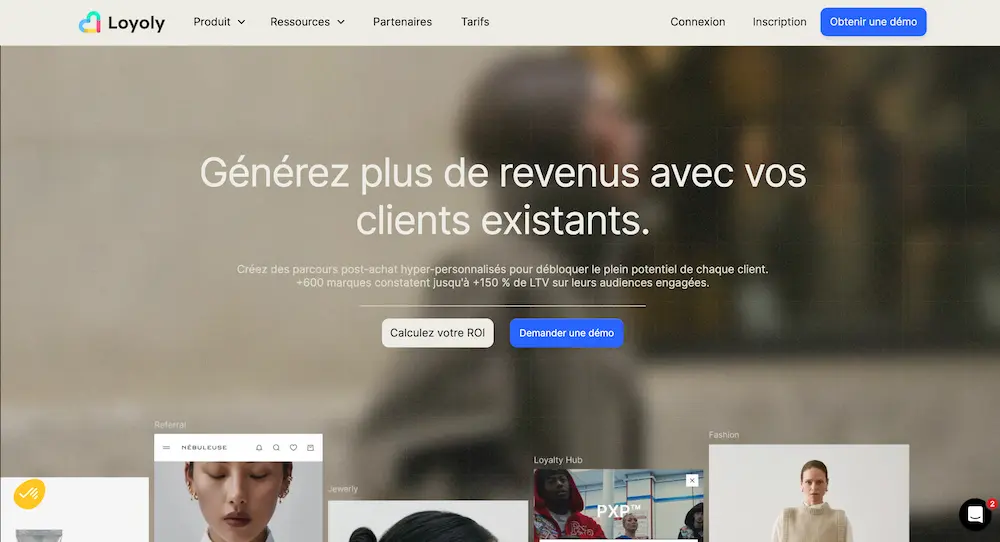 Page d'accueil de Loyoly, la meilleure alternative à Yotpo