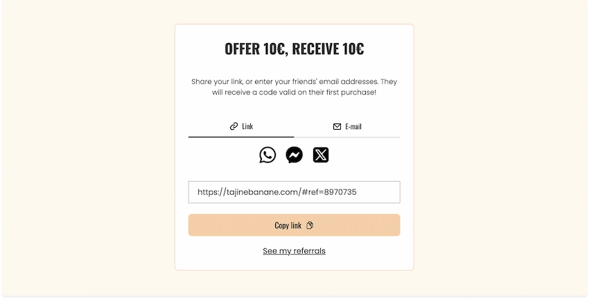 Tajinebanane referral programme