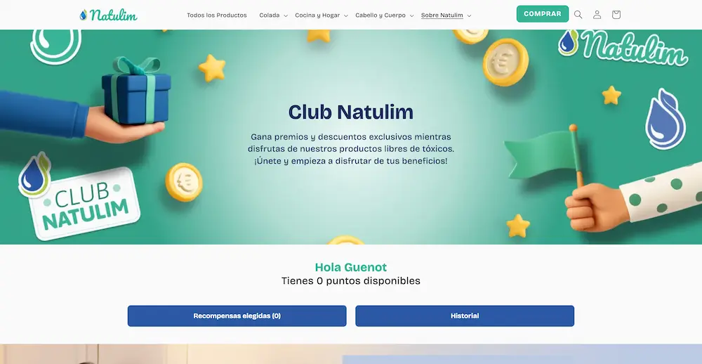 Programa de fidelización de Natulim