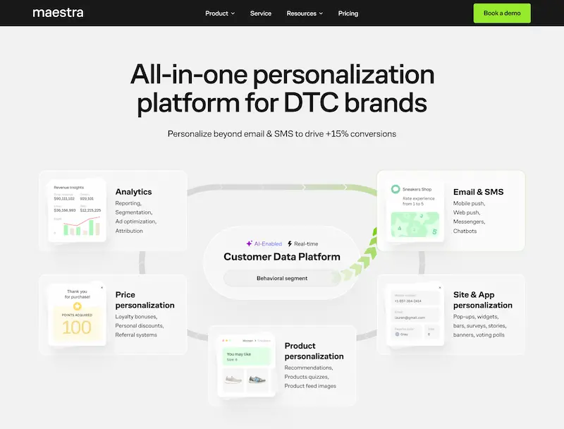 Maestra homepage