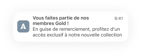 exemple de notification push