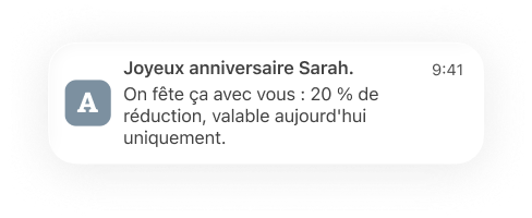 exemple de notification push