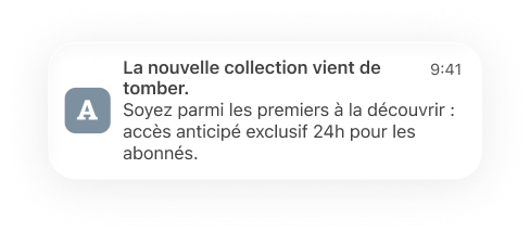 exemple de notification push
